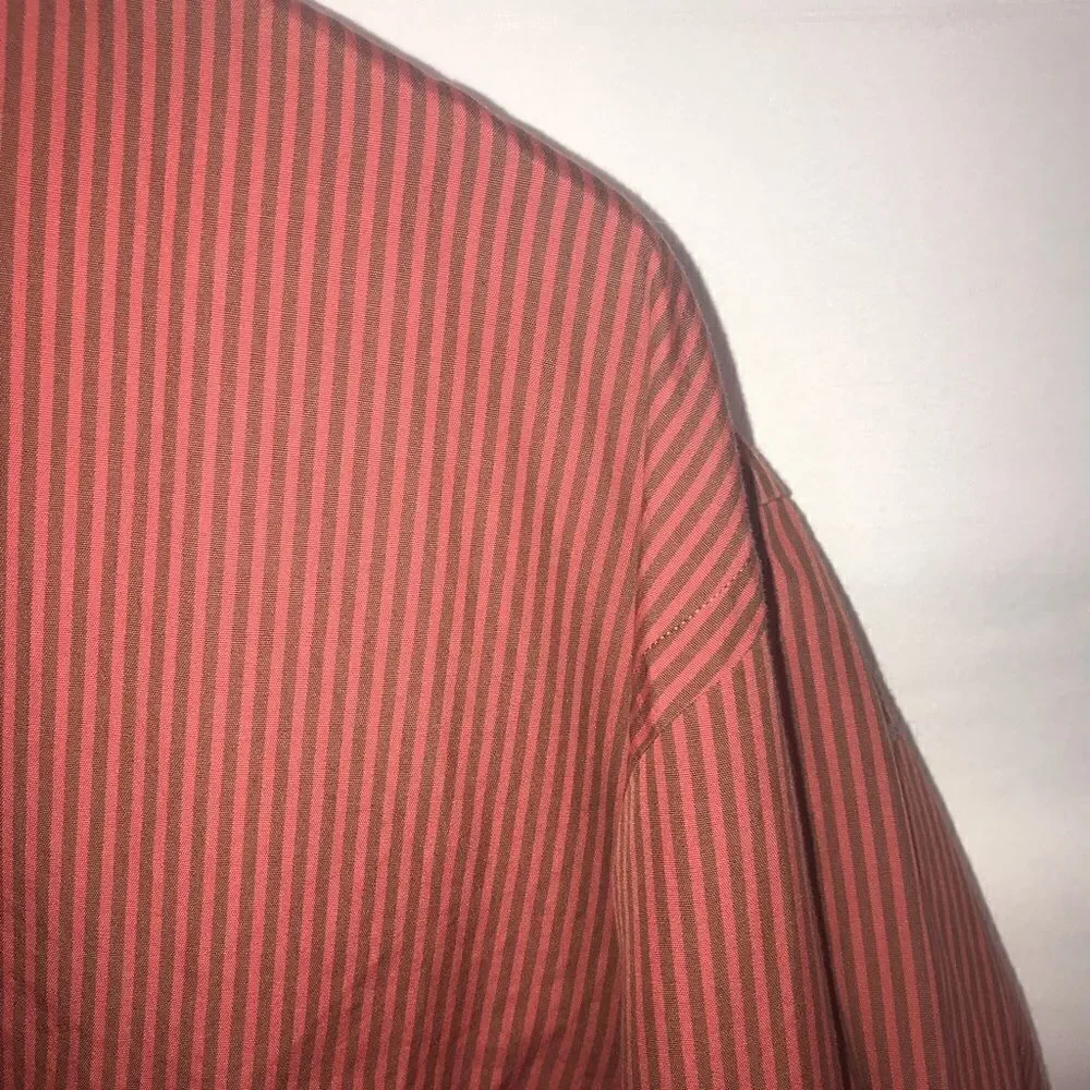 J. Crew Red Striped Button Down Shirt